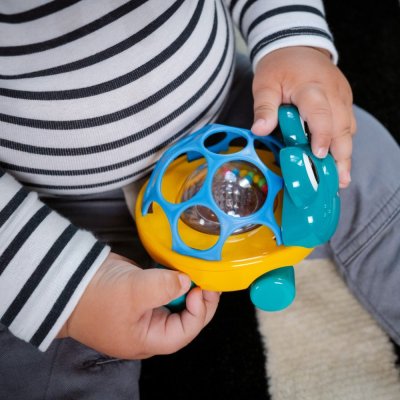 OBALL Autíčko a hrkálka 2v1 Curious Car korytnačka Neptune™ 3m+