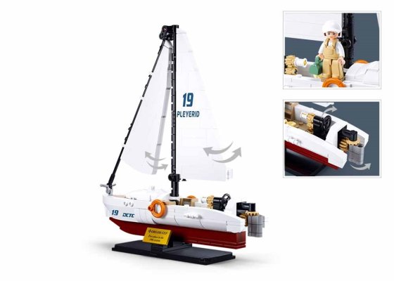 Sluban Model Bricks M38-B1190 Bateau rapide Rodeo à l'échelle 1:35