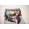 BABYBJÖRN Babywippe Bliss Hellgrau 3D Jersey mit Spielzeug Soft Friends