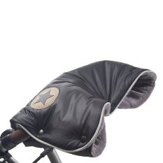 Glow in the dark stroller hand warmer - black/grey