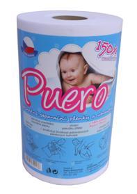 PUERO Odvojene pelene i salvete natural 150 kom