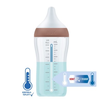 NUK Babyflasche Mickey mit Temperaturkontrolle Perfect Match 260 ml rot