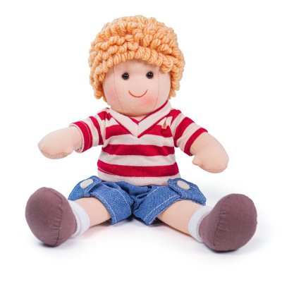 Bigjigs Toys Tygdocka Harry 28 cm