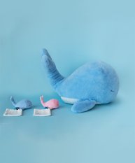 Doudou Plüsch Blauwal 60 cm
