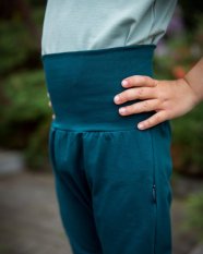 Kinder-Baggy-Sweatpants, LIGHT, flaschengrün