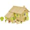 Jeujura Jeu de construction en bois 240 pièces Grande maison