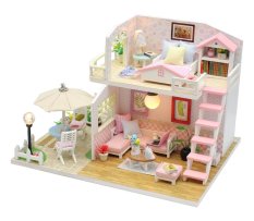 2Kids Toys Miniatur Puppenhaus Rosa Haus