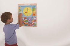 Bigjigs Toys Engleski magnetski kalendar sa satom