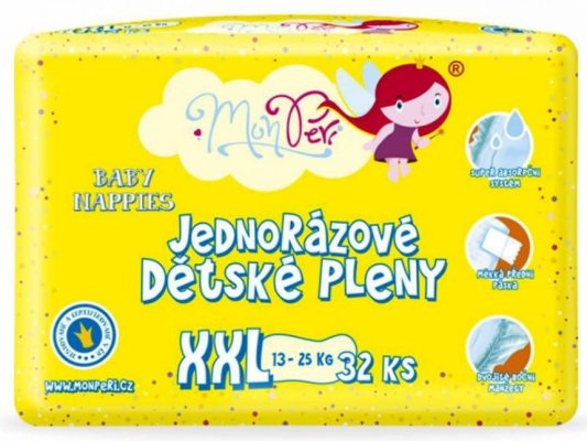 MONPERI Klasik Wegwerfwindeln XXL (13-25 kg) 32 Stk