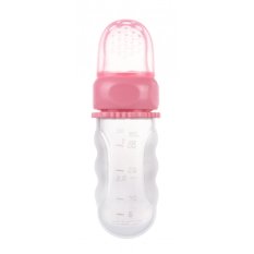 CANPOL BABIES Filet d'alimentation en silicone avec récipient rose