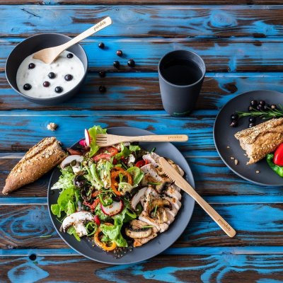 Žlica od bambusa, 5 kom