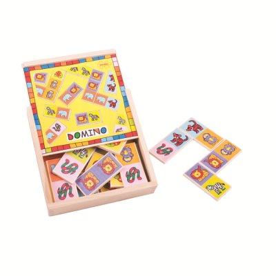 Bigjigs Toys Drvene domine sa životinjama