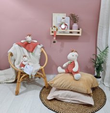 Doudou Plysch snuttefilt giraff Couleurs Savane 25 cm