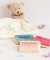 Doudou Darilni set - medvedek s krpico za crkljanje 10 cm