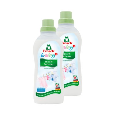 FROSCH EKO Baby Hypoallergener Weichspüler für Baby- und Kinderkleidung 2x750 ml