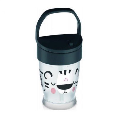 LOVI My cup szalmával Salt&Pepper Junior 250 ml