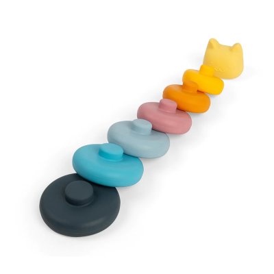 Bigjigs Toys Stapeltorn i Silikon - Katt