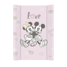 CEBA Comfort Changing Pad with Hard Base (50x70) Disney Minnie & Mickey Pink