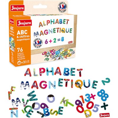 Jeujura Bunte magnetische Buchstaben 76 Stk.