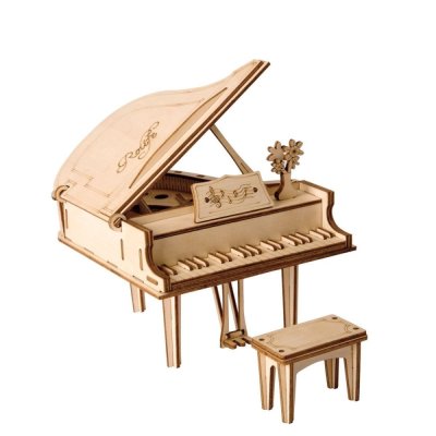 RoboTime 3D Wooden Puzzle Grand Piano