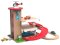 2Kids Toys Garage in legno con pista ferroviaria