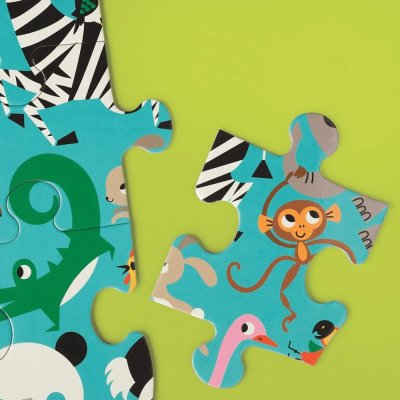 Mudpuppy Jumbo Puzzle Tiere aus aller Welt 25 Teile