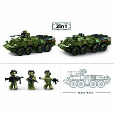 Sluban Model Bricks M38-B1251 Tank BTR-80AS IFV v merilu 1:35