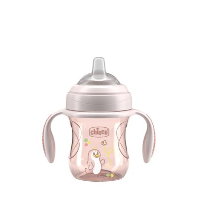 CHICCO Transition Cup with Handles pink, 4m+