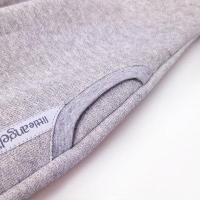 Mikinaste obleke - siva melanž sijaj