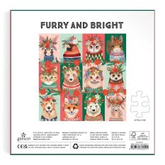 Galison Puzzle Weihnachtliche Fellnasen 500 Teile
