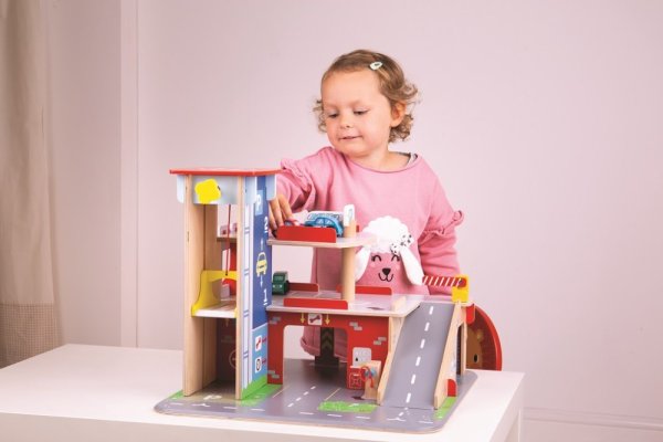 Bigjigs Toys Garage avec parking