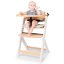 KINDERKRAFT Židlička jídelní Enock s polstrováním White wooden, Premium