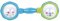 CANPOL BABIES Dumbbell Ball Rattle - Blue