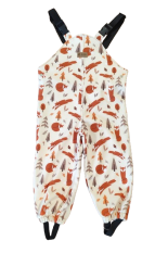 Monkey Mum® Softshell hlače s naramenicama s membranom - Fox games