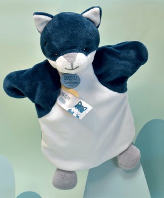 Doudou Marionnette Peluche Loup 25 cm