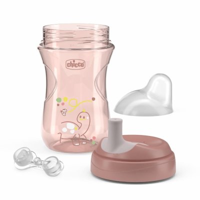 CHICCO Šalica Advanced sa slamkom pink, 12m+