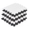 KINDERKRAFT Schaumstoff Puzzlematte Luno 150 x 180 cm Schwarz, 30 Stk.