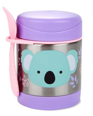 SKIP HOP Zoo Termo para comida con cuchara/tenedor Koala 325 ml, 3 años+