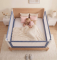 Barrière de lit Monkey Mum® Popular - 150 cm - bleu foncé - design - braderie