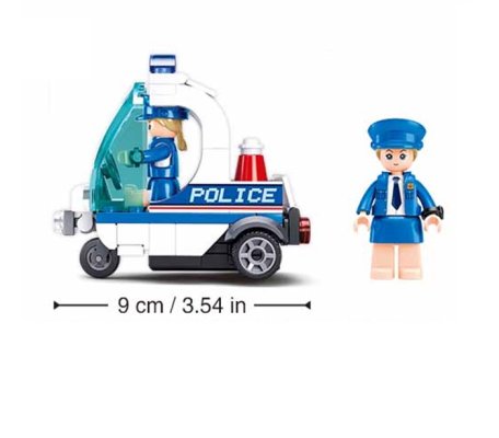 Sluban Metropolis M38-B1217A Polispatrull på trehjuling