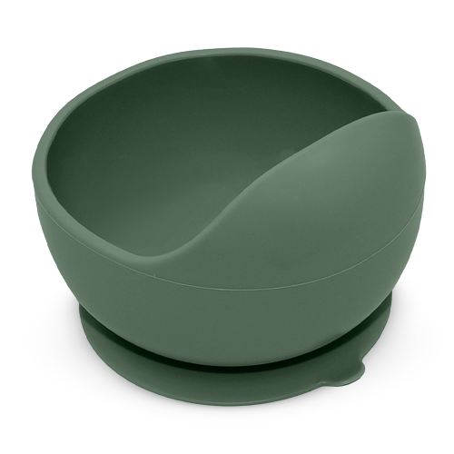 PETITE&MARS Bol en silicone avec ventouse TAKE&MATCH Misty Green 6m+