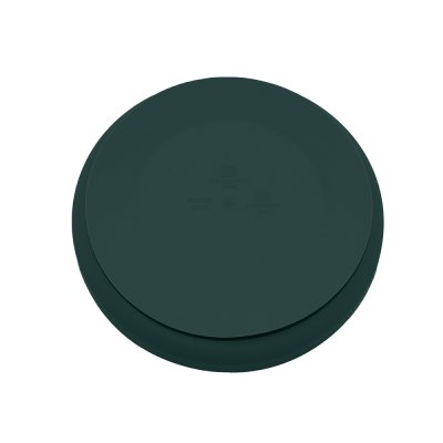 PETITE&MARS Service à manger silicone TAKE&MATCH 2 pcs assiette + couverts Misty Green 6m+