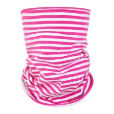 Set nákrčník detský tenký Outlast® - pruh malinový/sivý melír