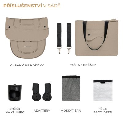 KINDERKRAFT SELECT Kinderwagen kombiniert Yoxi 2in1 Sand Beige