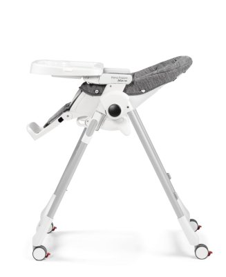 PEG PÉREGO Esszimmerstuhl Prima Pappa Follow Me Wonder Grey 2022 + gratis Bar