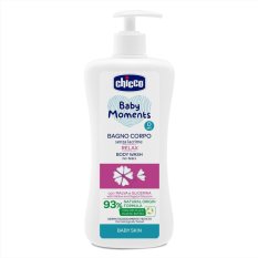 CHICCO Champú corporal con dosificador Baby Moments Relax 93% ingredientes naturales 500 ml