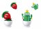 Sluban Flowers M38-B1073 Fleurs avec des yeux petit Présentoir 6 pcs