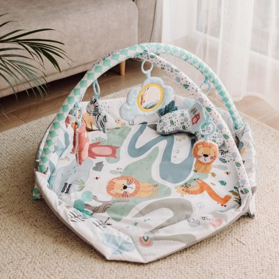 CANPOL BABIES Kocyk edukacyjny z kojcem Safari 0m+