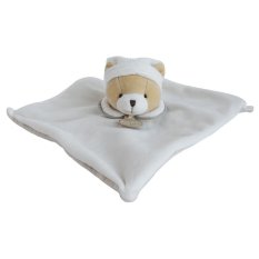 Doudou Set Regalo Orsetto Grigio in Peluche con Ciuccio 25 cm