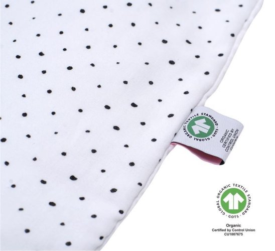 ANYASÁG Muslin hálózsák BIO Pink and Black Dots 0-6 m 0,5 tog